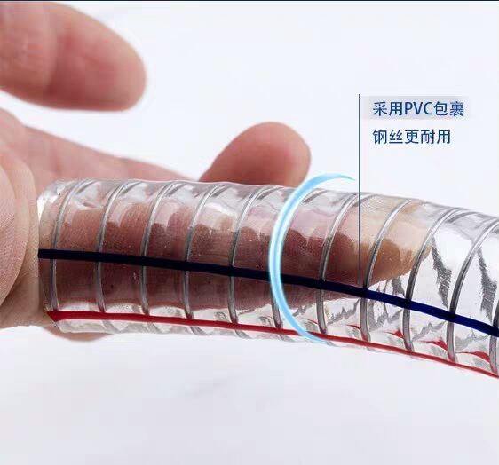 Water pipe with steel wire